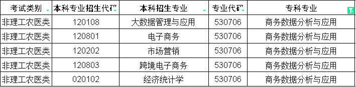 2024年四川专升本商务数据分析与应用对口本科专业(图1)